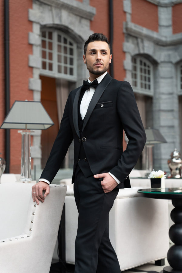 Fabrizio-0011 Fabrizio – Smoking de mariage Black