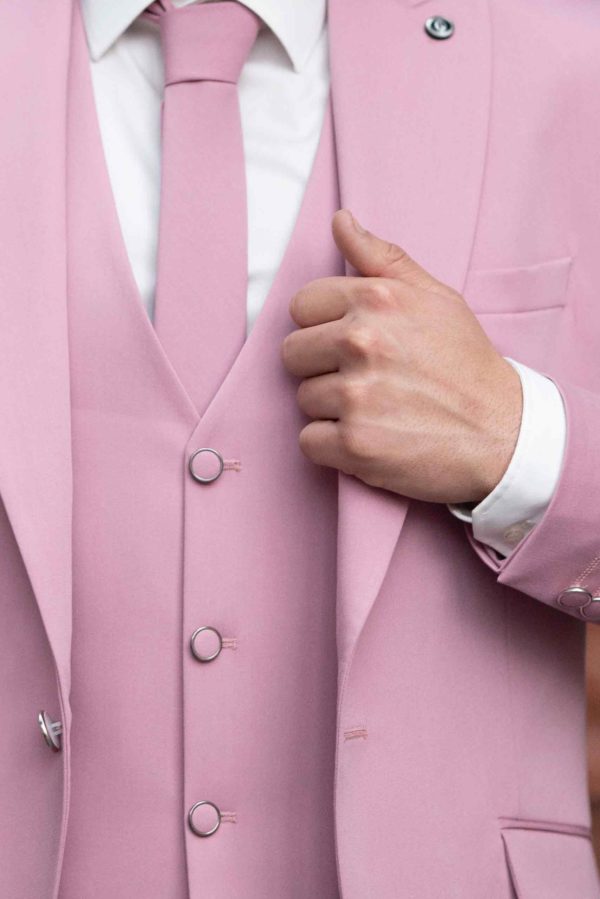 Mathieu – Costume de mariage Pink