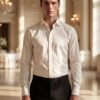 chemise blanche ou ivoire col classique monsieur pronuptia
