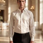 chemise-col-classique-blanche-ou-ivoire-monsieur-pronuptia chemise blanche ou ivoire col classique monsieur pronuptia