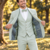 MAXIM-OPEN Maxim – Costume de mariage vert sauge