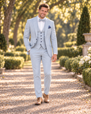 Maxim – Costume de mariage bleu