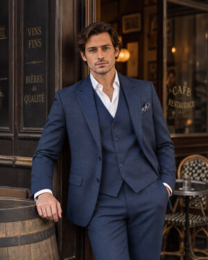 Edgard– Costume de mariage Marine