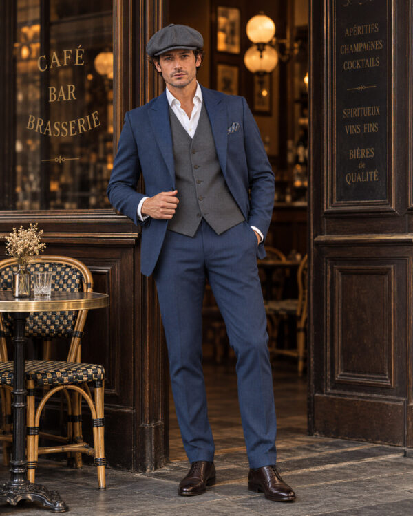 EDGARD-BLEU-GILET Edgard– Costume de mariage Marine