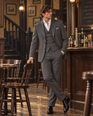 EDGARD-GRIS Edgard– Costume de mariage Gris