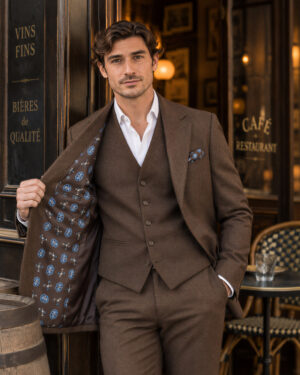 Edgard– Costume de mariage Marron