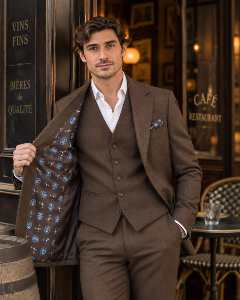Edgard– Costume de mariage Marron