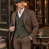 EDGARD-MARRON-GILET Edgard– Costume de mariage Marron