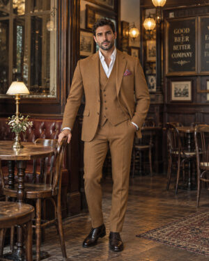 EDGARD-MOUTARDE Edgard– Costume de mariage Moutarde