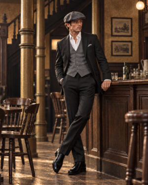 EDGARD-NOIR-GILET Edgard– Costume de mariage Noir