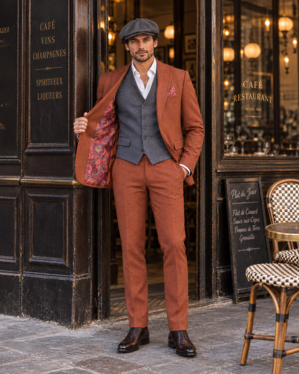 Edgard– Costume de mariage Terracotta